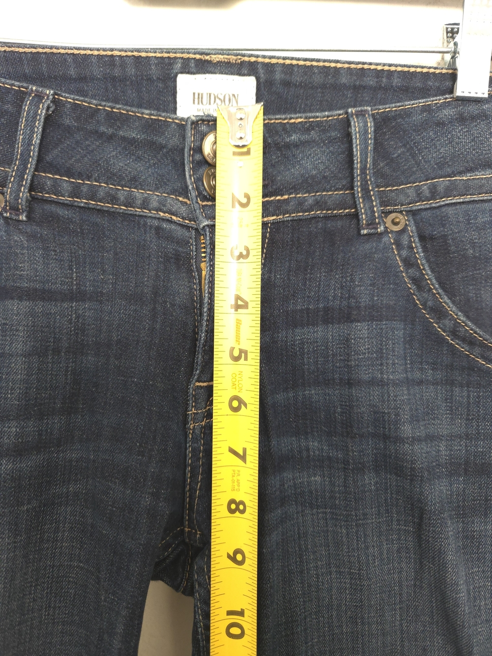 Hudson Jeans Made In USA Flap Pocket Dark Flare Stretch Jeans Size 29 - Picture 8 of 10